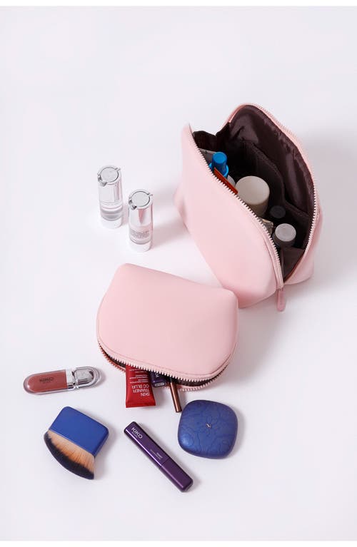 Pop Ups Brand 2-piece Neoprene Makeup Pouch Set In Pink