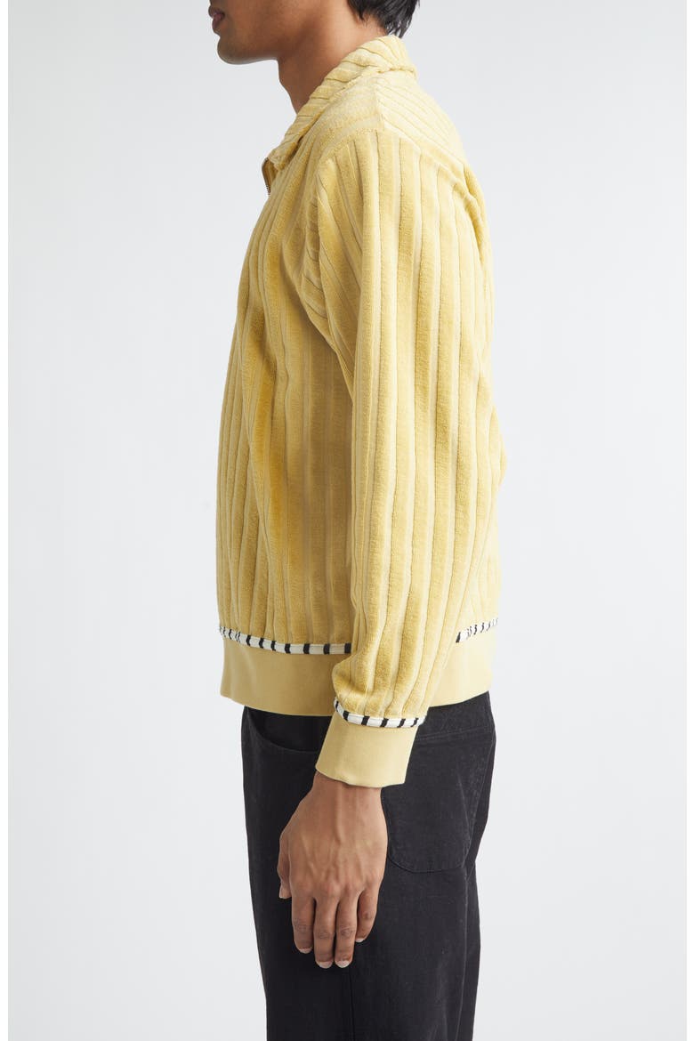 Croquet Ground Rib Terry Cloth Pullover, Alternate, color, YELLOW GREEN