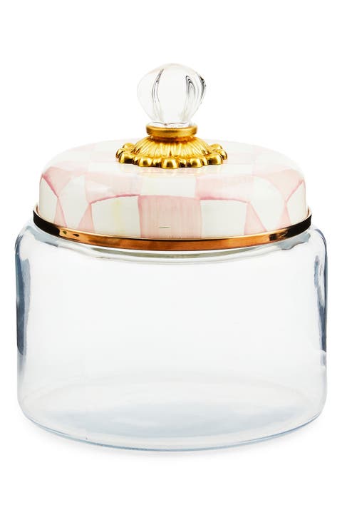 Rosy Check Small Kitchen Canister