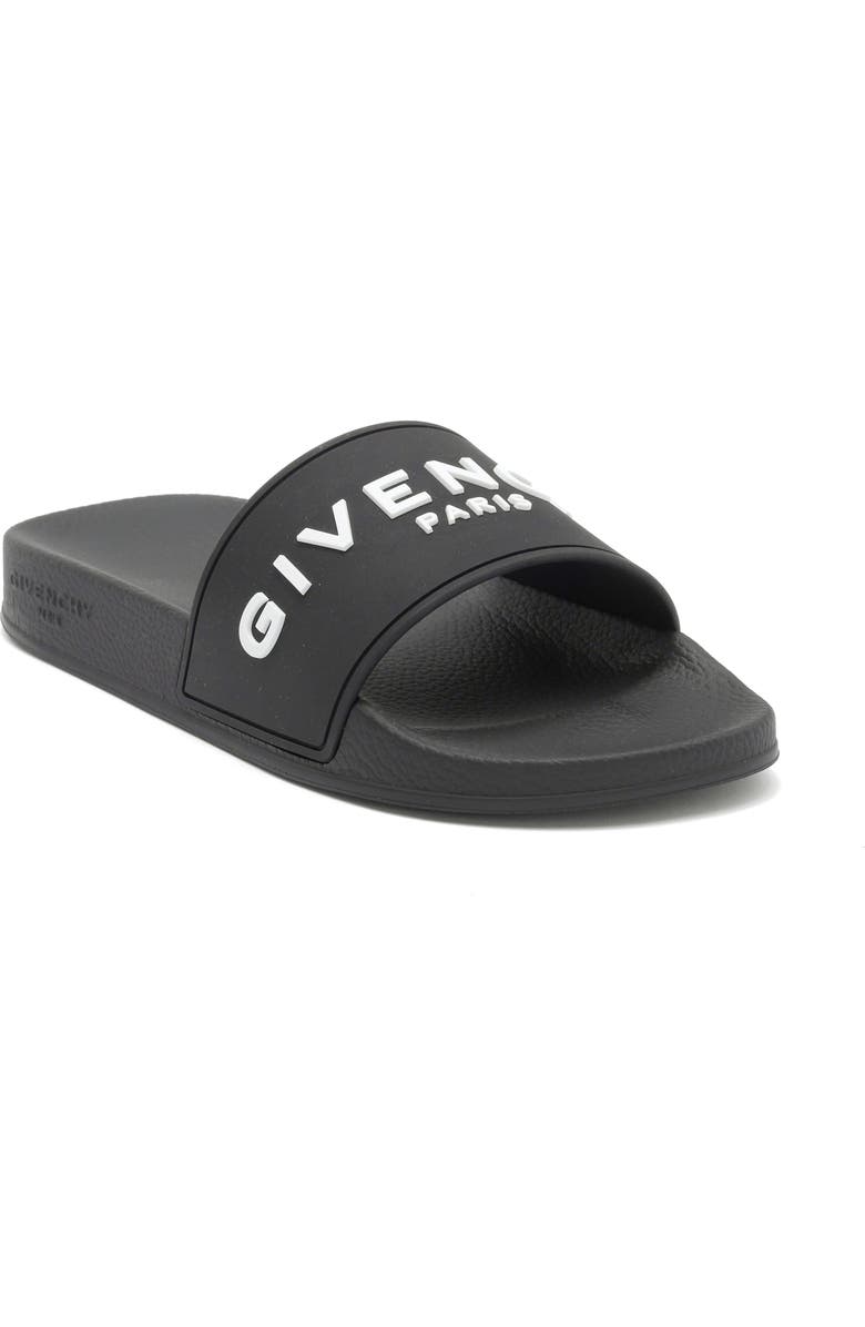Givenchy Logo Slide Sandal, Main, color, Black