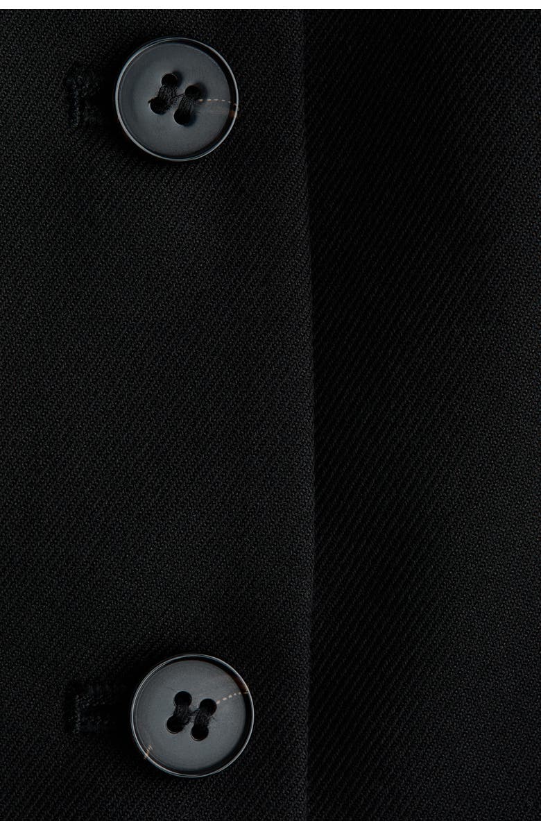 H&M Peplum Waistcoat, Alternate, color, Black