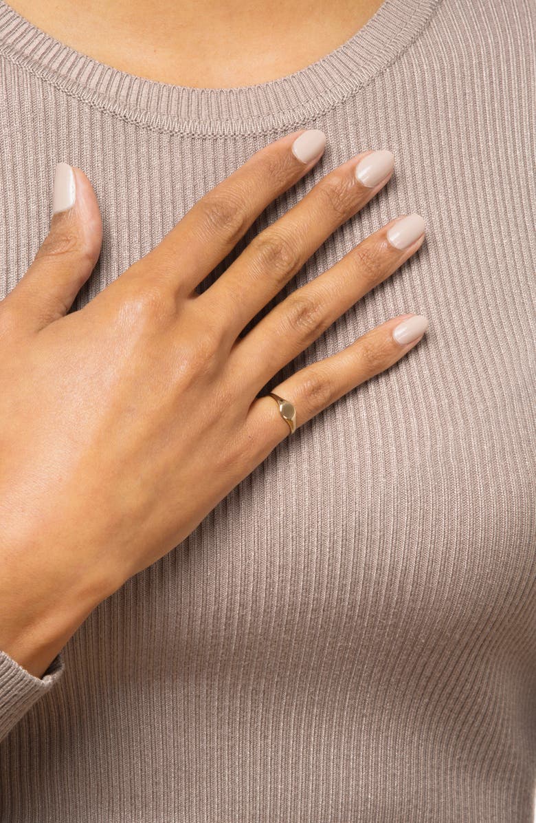 STONE AND STRAND Mini Pinky Signet Ring, Alternate, color, 