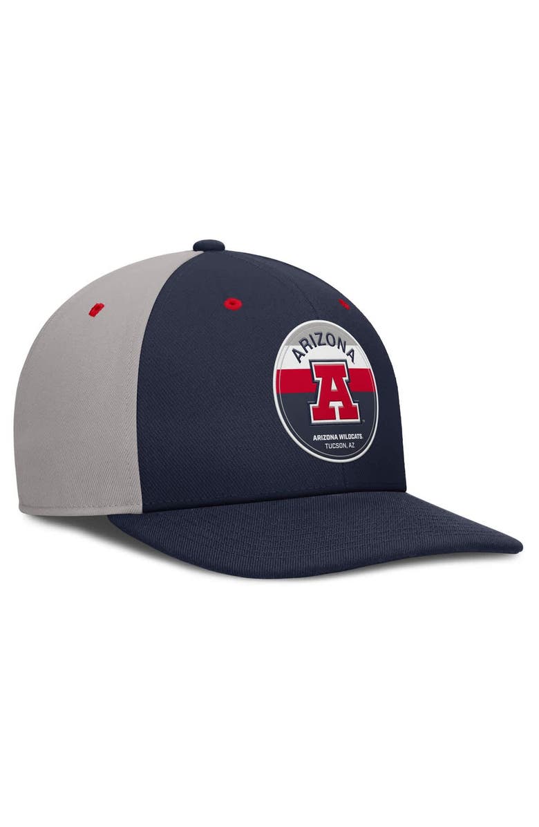 Nike Men's Nike Navy/Gray Arizona Wildcats Prep Pro Performance Snapback Hat, Alternate, color,