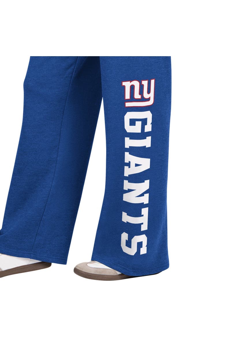 Women's  Starter  Royal New York Giants Field Wide Leg Sweatpants, Alternate, color, Royal