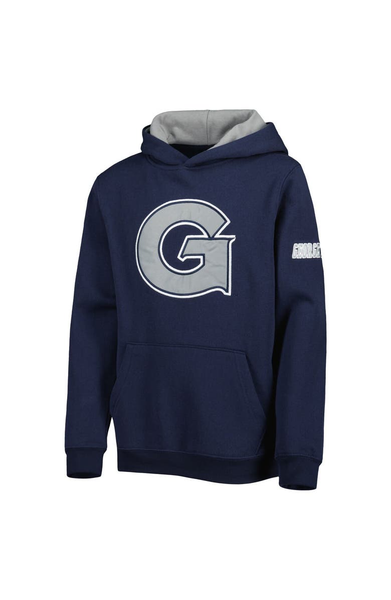 STADIUM ATHLETIC Youth Stadium Athletic Navy Georgetown Hoyas Big Logo Pullover Hoodie, Alternate, color, Navy