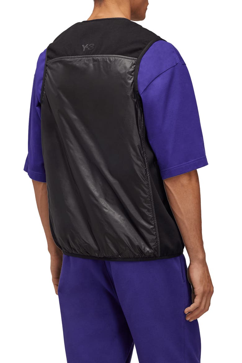 Insulated Recycled Polyamide Ripstop Liner Vest, Alternate, color, BLACK