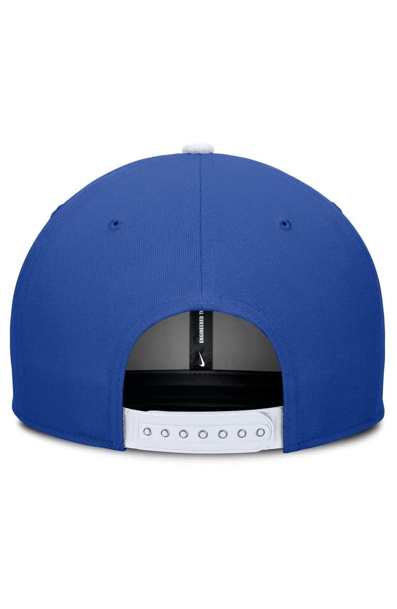 Nike Men's Nike Royal/Cream Duke Blue Devils Pro Legacy Script Snapback Hat, Alternate, color, Royal