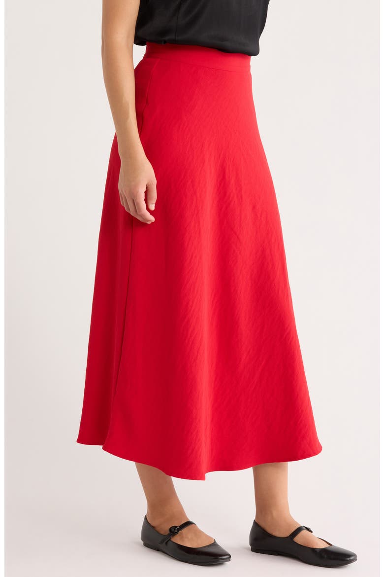 Natalia Midi Circle Skirt, Alternate, color, CHERRY RED