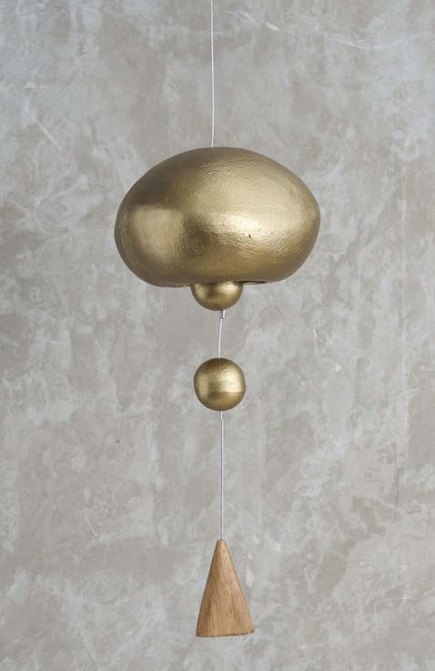 Stinson Antique Brass Hanging Bell Domed