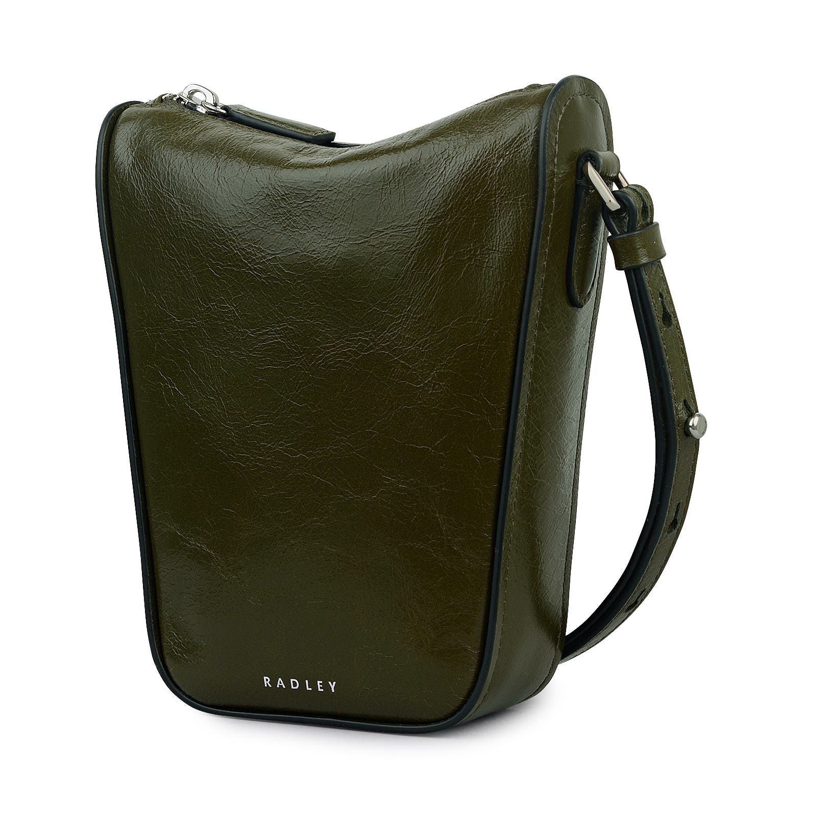 Radley Oak Street - Shine Medium  Phone Crossbody Bag, Alternate, color, Pine Needle