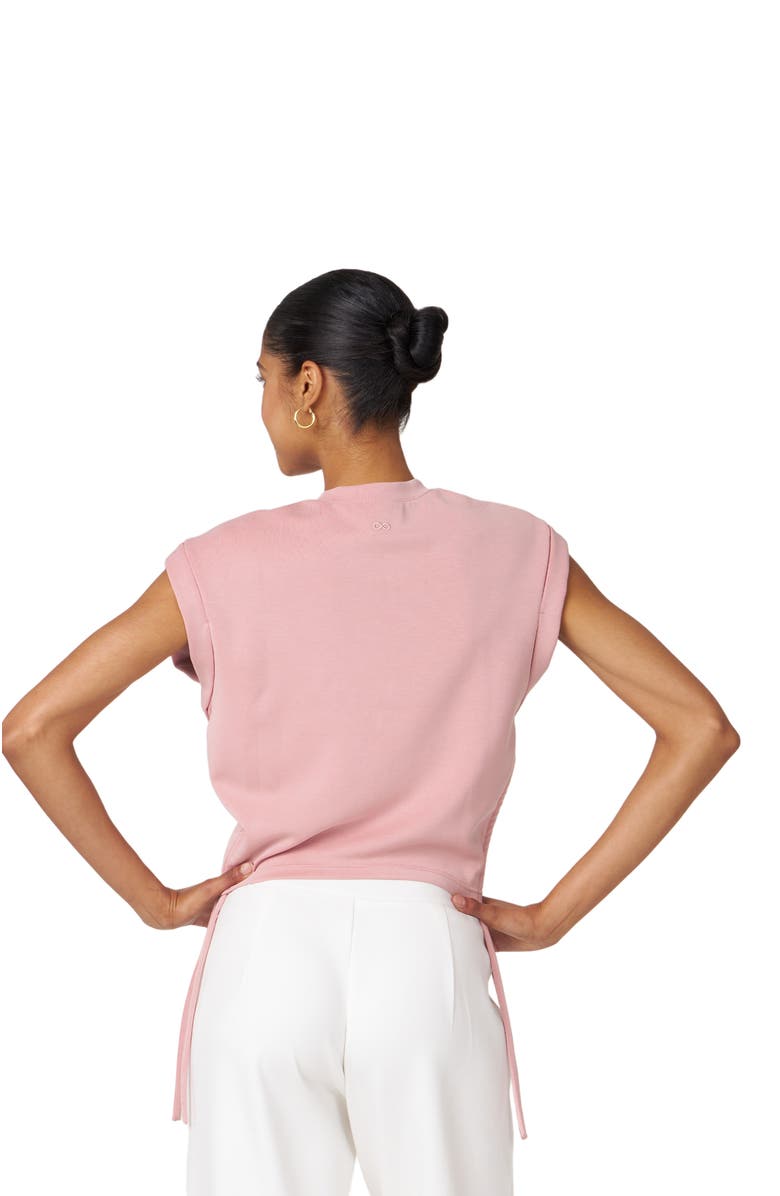 Rebody Active Nadine Scuba Knit Shirring Top, Alternate, color, Pink