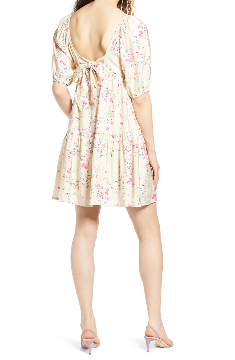 VERO MODA Floral Print Tiered Dress, Alternate, color, 