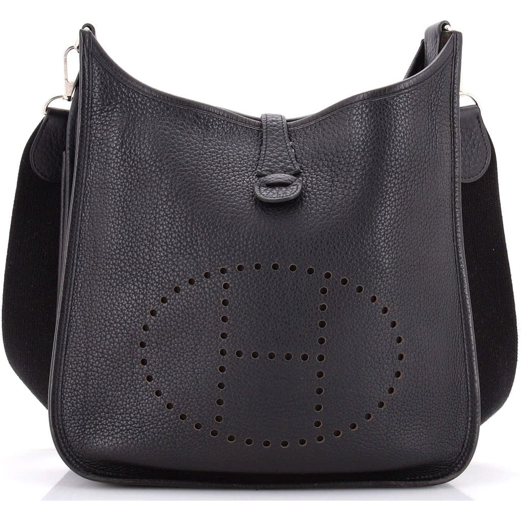 Pre-owned Hermes Hermes Evelyne Bag Gen Ii Clemence Pm In Black