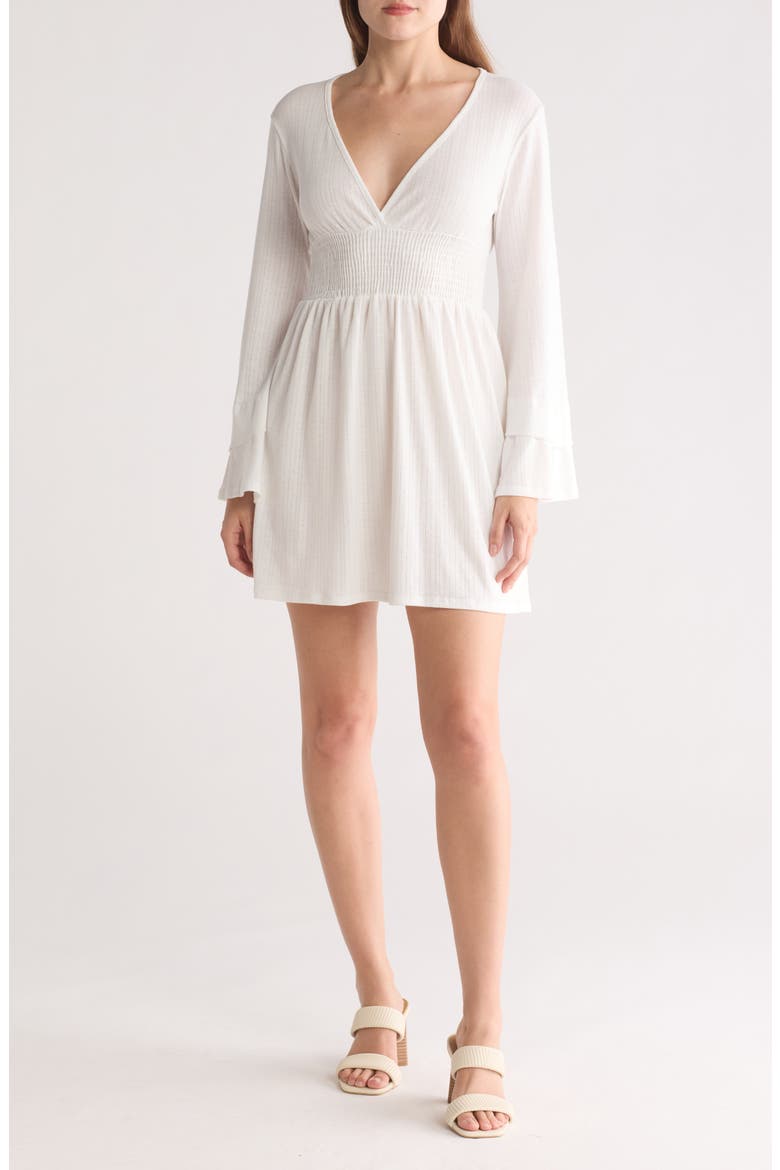 Bell Sleeve Dress, Main, color, IVORY