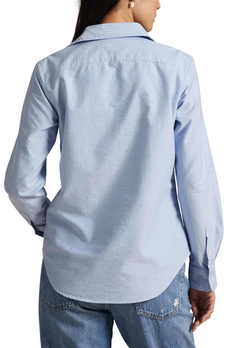 Cotton Oxford Shirt, Alternate, color, BSR BLUE