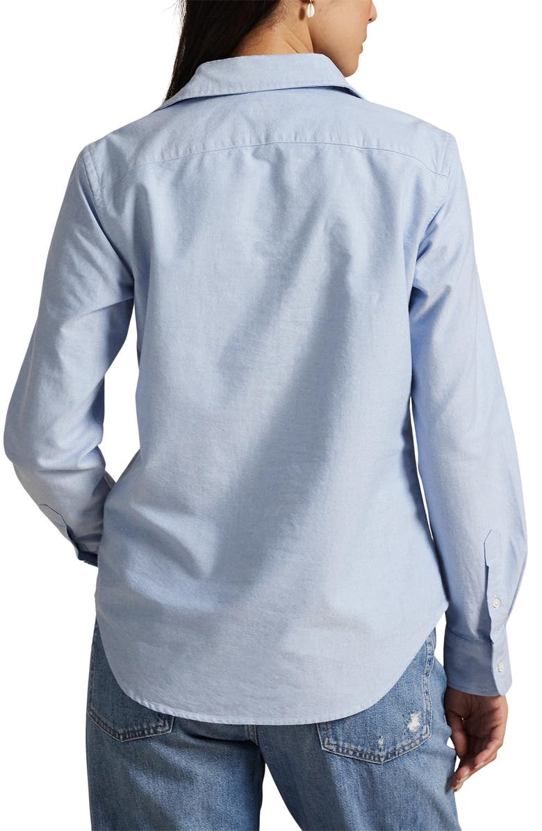 Polo Ralph Lauren Cotton Oxford Shirt, Alternate, color, Bsr Blue