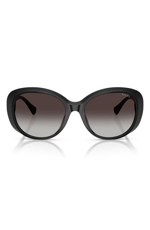 56mm Gradient Round Sunglasses