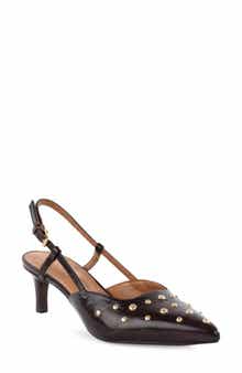 Seychelles Crawford Slingback Pointed Toe Kitten Heel Pump