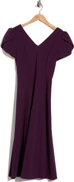 Calvin Klein Tulip Sleeve A-Line Midi Dress