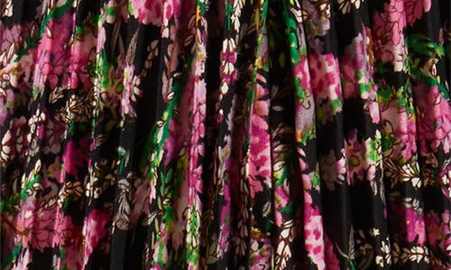 Nikki Lund Luca Pleated Midi Skirt In Black