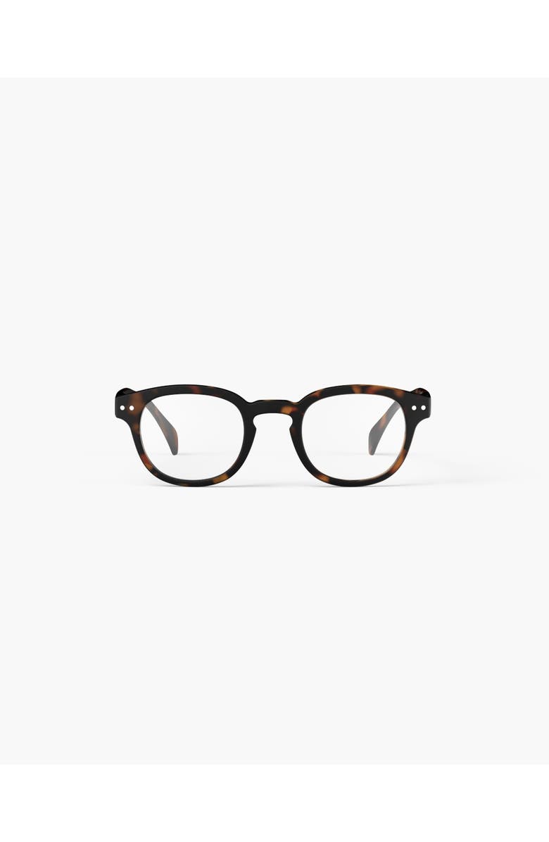 IZIPIZI #C 49mm Square Reading Glasses, Main, color, Tortoise