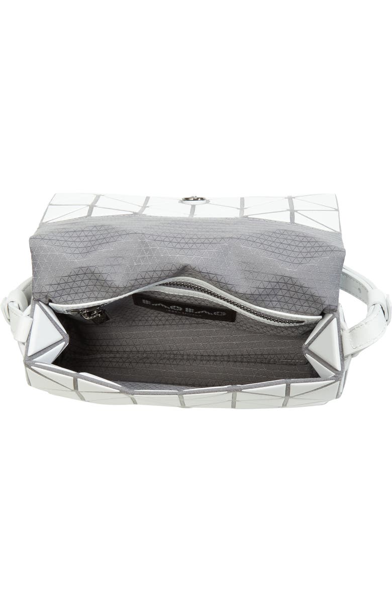 Bao Bao Issey Miyake Fossette Flap Crossbody Bag, Alternate, color, Light Gray