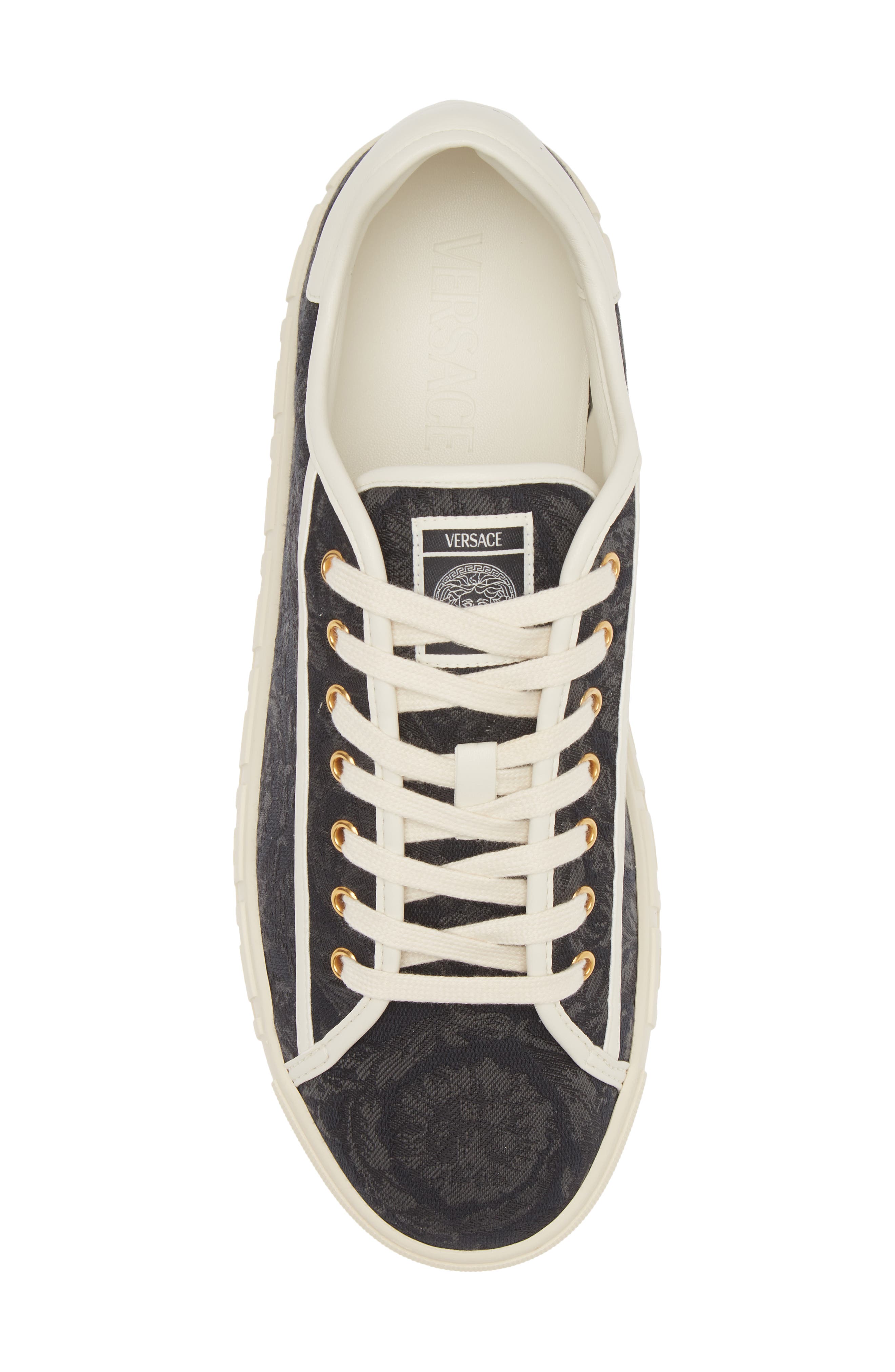Versace Barocco Greca Low Top Sneaker, Alternate, color, 