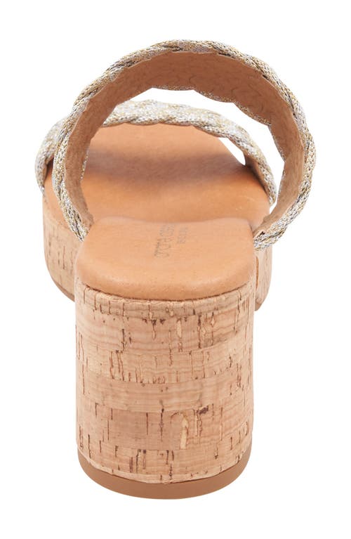 Andre Assous André Assous Cairo Platform Sandal In Platino/silver