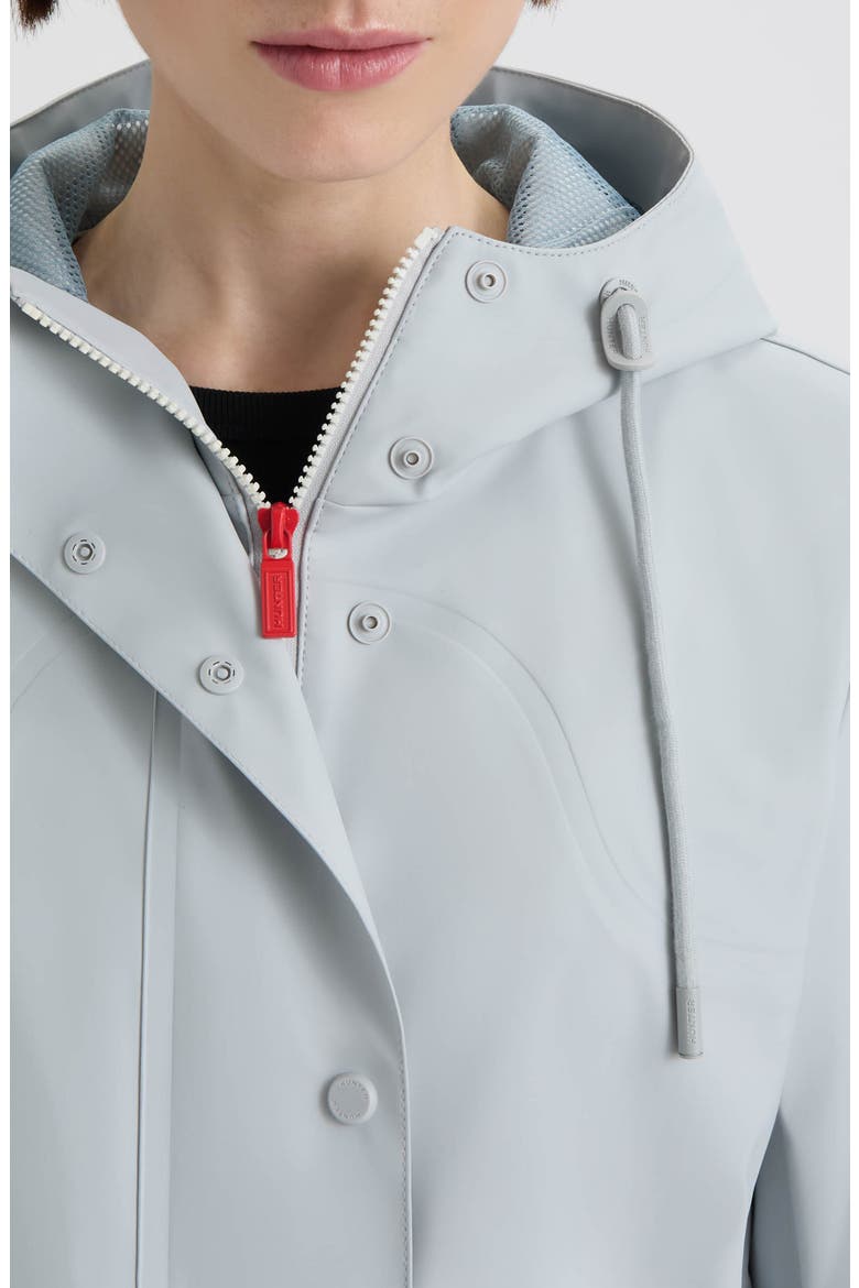 Abbey Short Rubberized Rain Jacket, Alternate, color, SILVER GREY