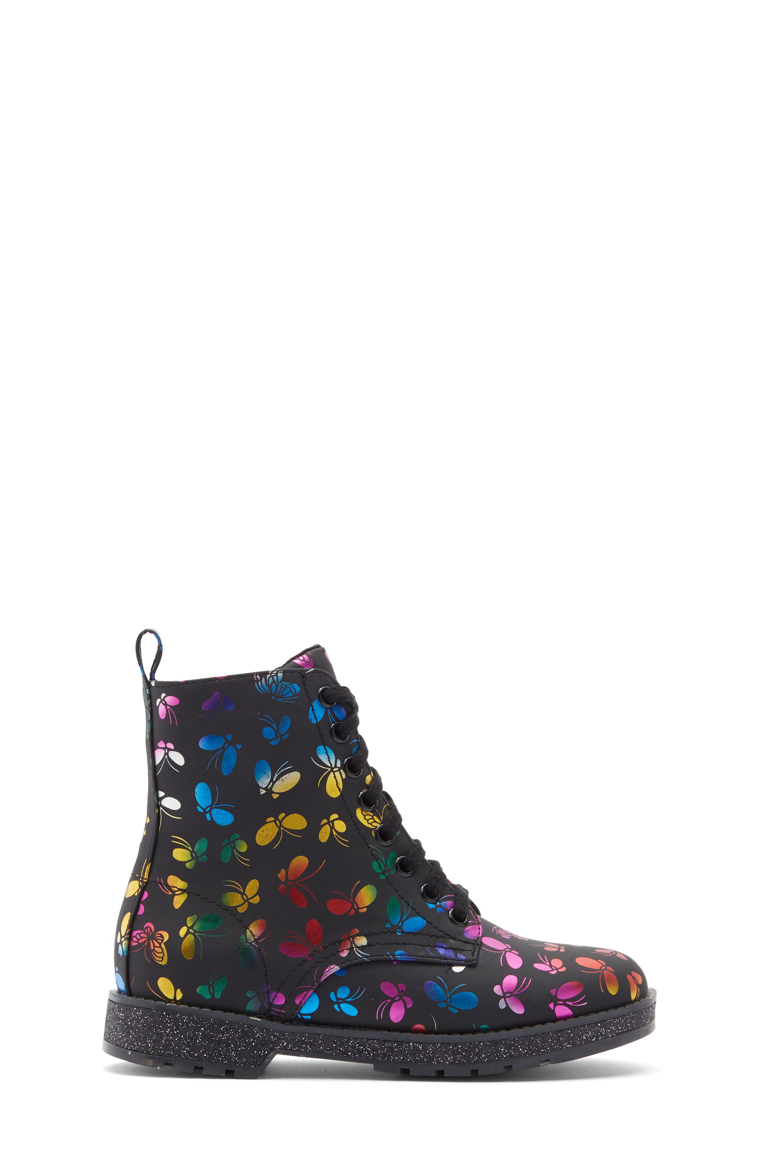 MIA Kids' Lorrah Foil Lug Boot, Alternate, color, Black Multi
