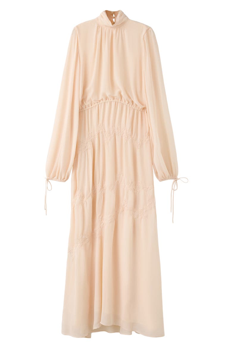 Long Sleeve Maxi Dress, Alternate, color, PALE PINK