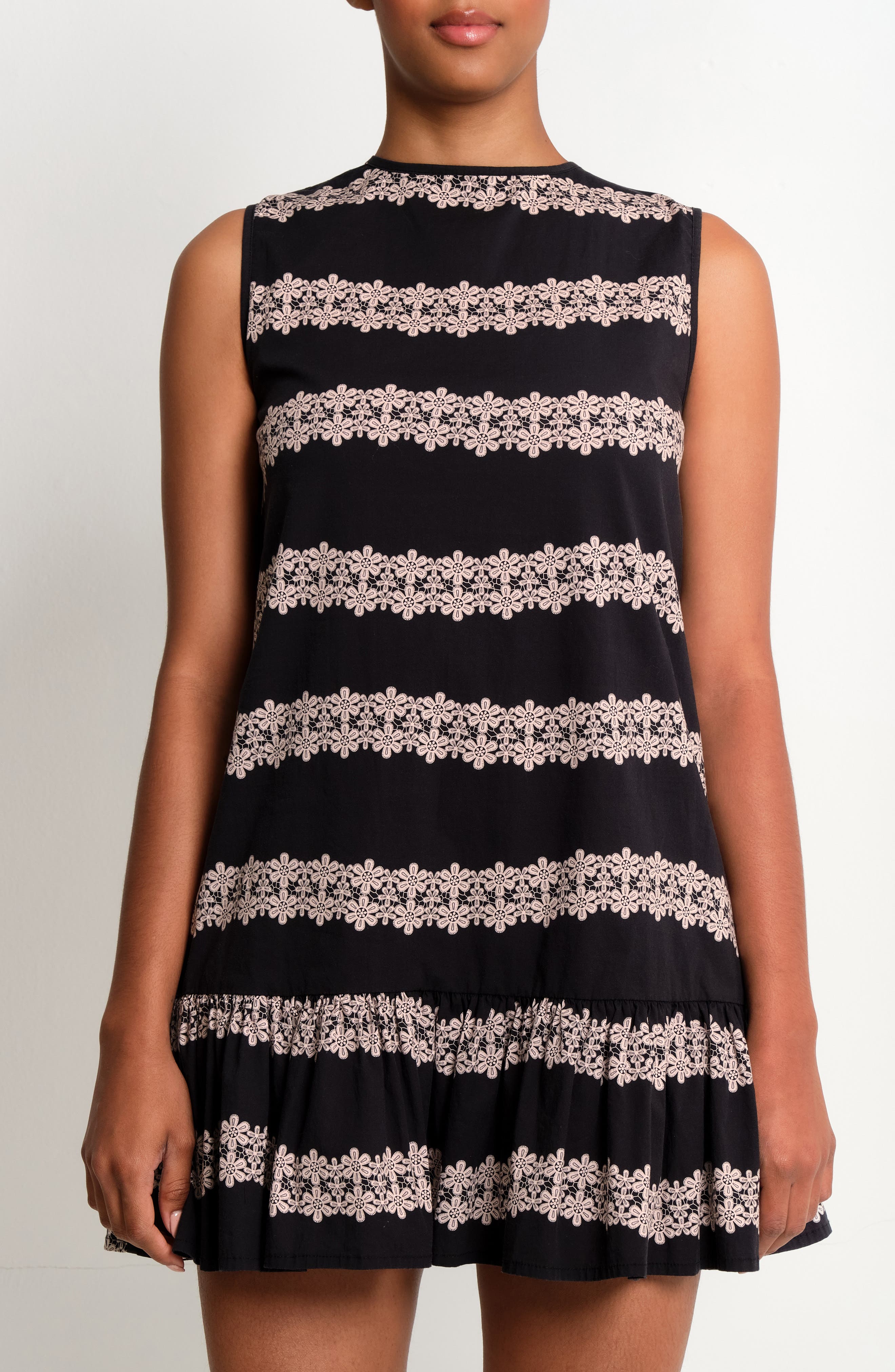 The Lulo Project The River Stretch Cotton Shift Minidress (Women ...