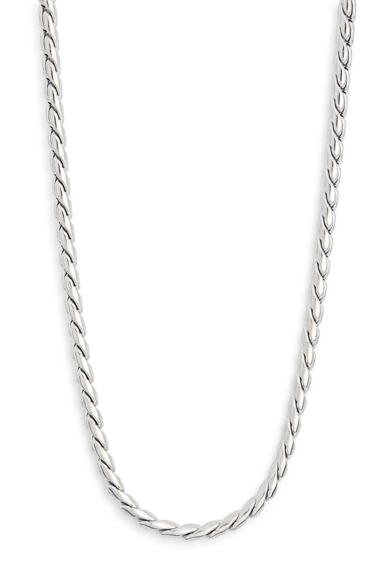 Men's Stainless Steel Chain Necklace, Alternate, color, STAINLESS