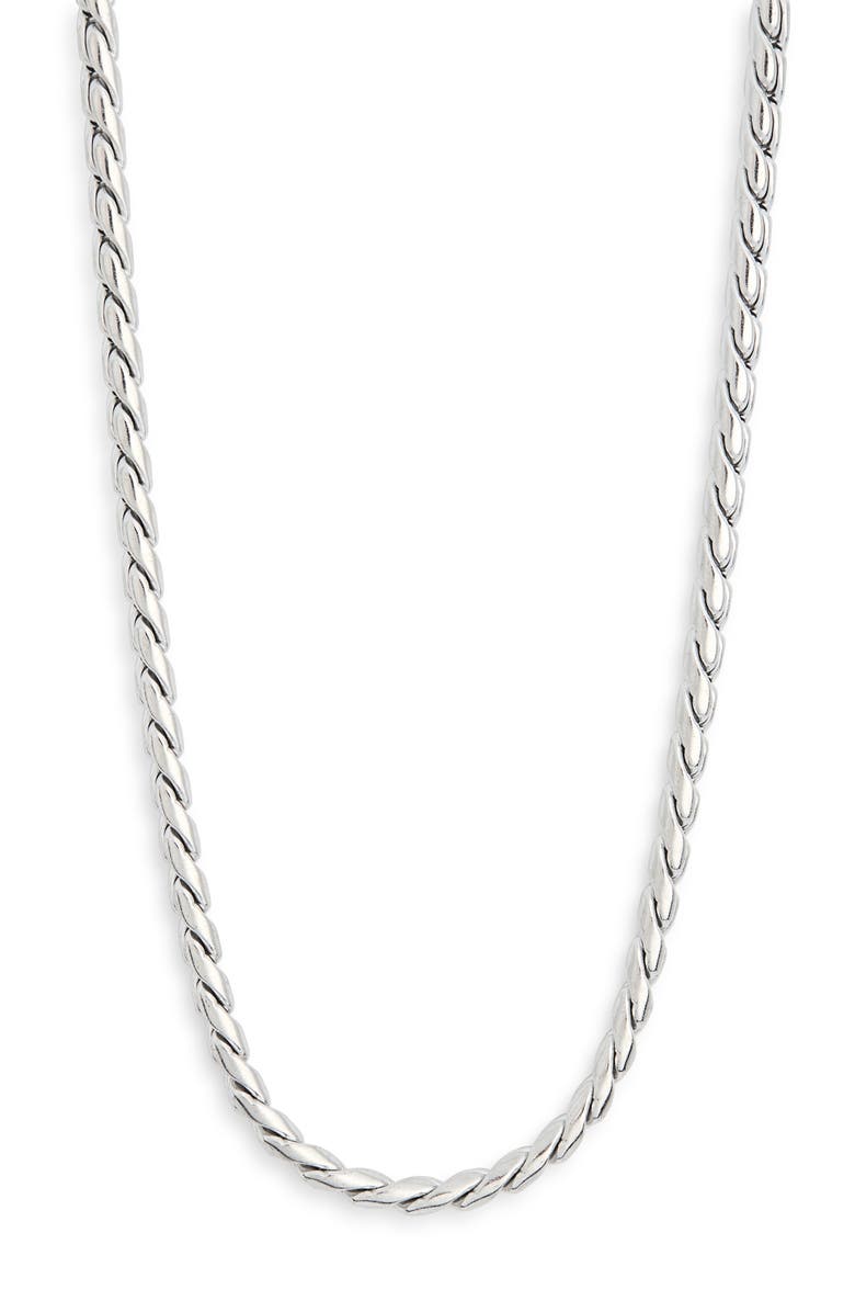 NORDSTROM RACK Men's Stainless Steel Chain Necklace, Alternate, color, Stainless