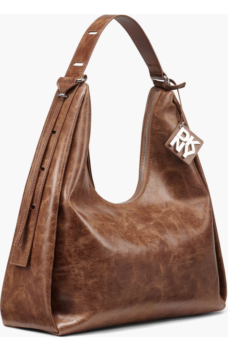 DKNY Elicia Large Hobo, Alternate, color, Walnut