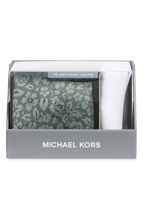 Poulsen Floral Tie & Pocket Square Set