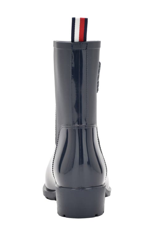 Tommy Hilfiger Crest Rain Boot In Dark Blue