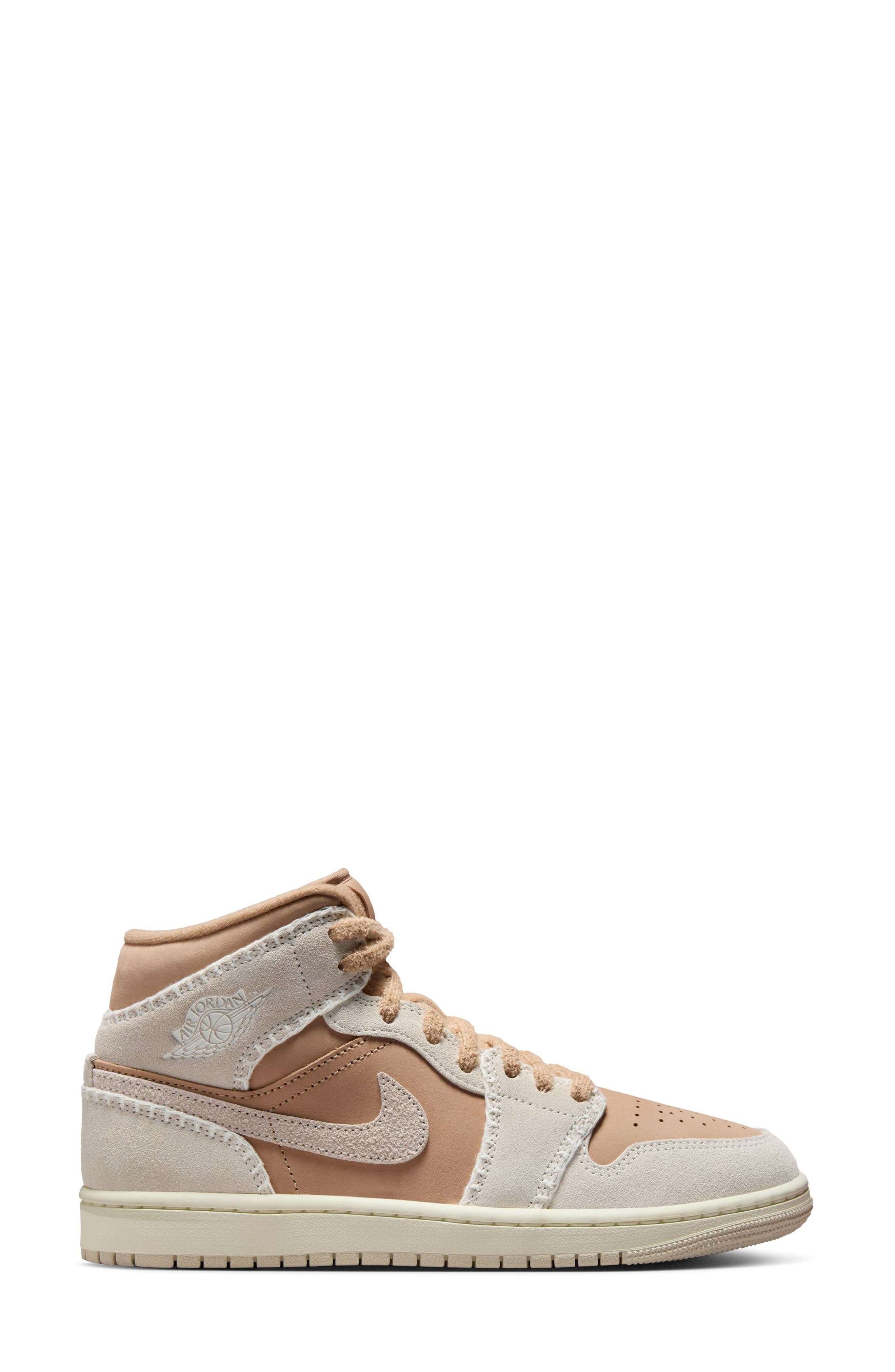 Jordan Air Jordan 1 Mid SE Basketball Sneaker, Alternate, color, Hemp/ Light Brown/ Sail