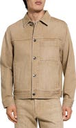 Theory Tinted Denim Trucker Jacket