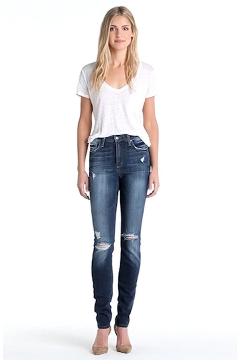 High Rise Skinny Jeans, Alternate, color, RIRI