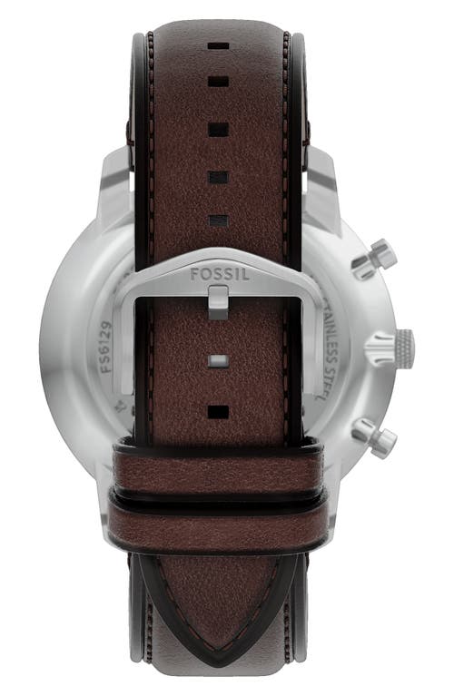 Fossil Neutra Chronograph Leather Strap Watch, 44mm In Multi