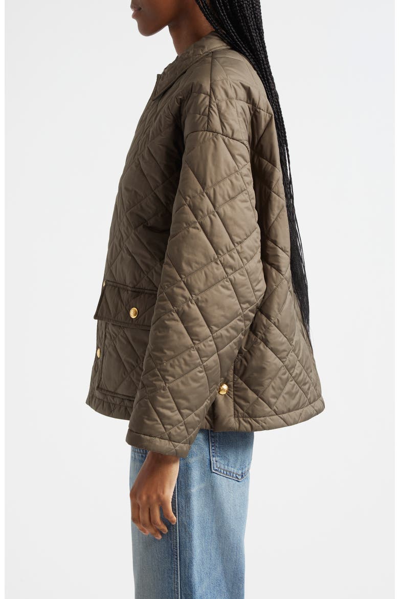 Helah Quilted Jacket, Alternate, color, ARMY GREEN