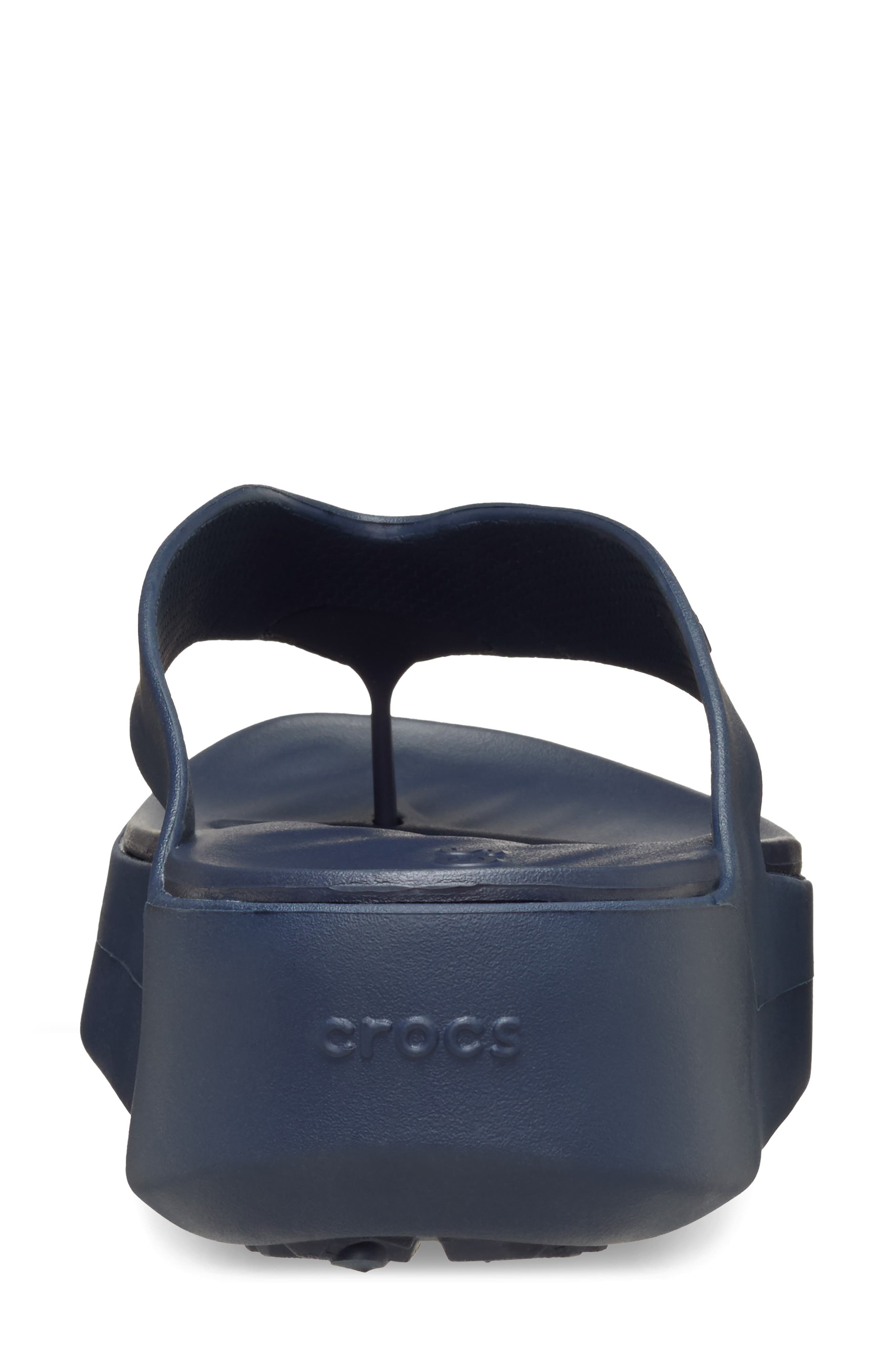CROCS Getaway Platform Flip Flop, Alternate, color, Navy