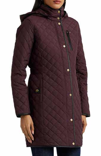 Diamond Quilted Hooded Jacket