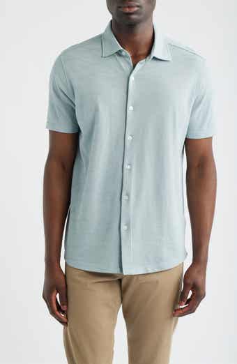 Graham Short Sleeve Sleeve Knit Button-Up Shirt