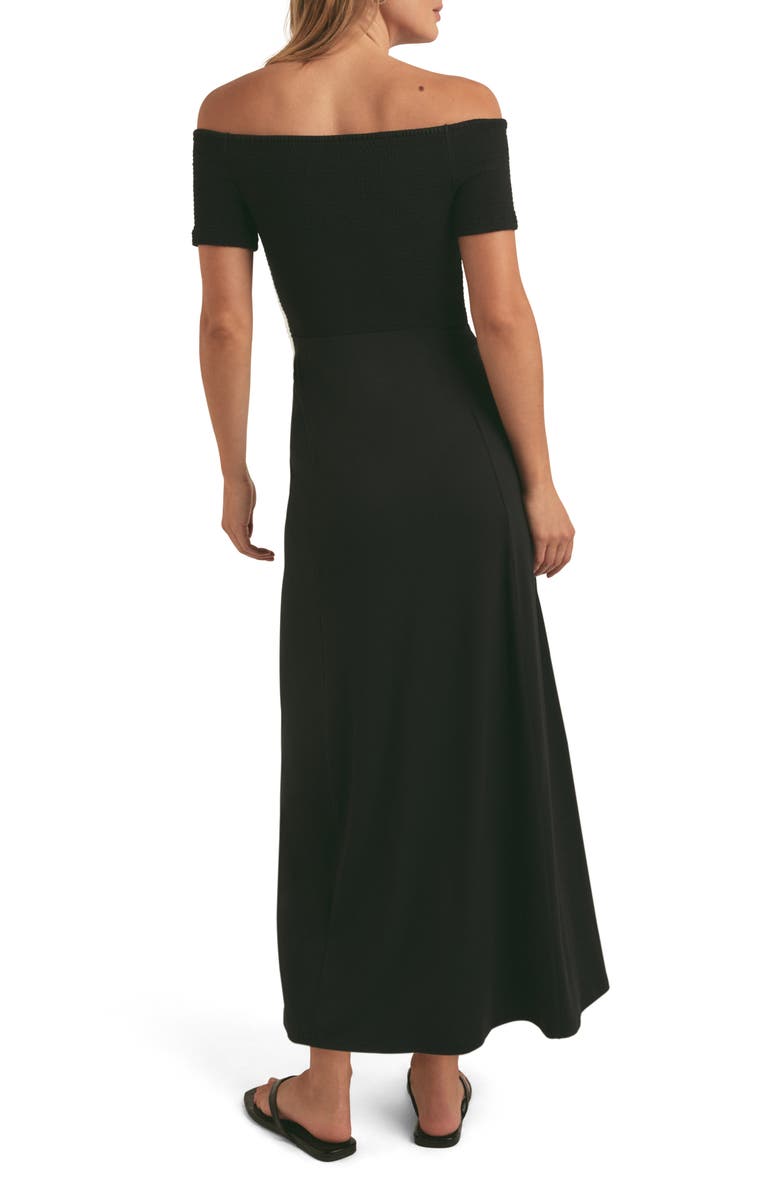 Favorite Daughter The Genevieve Off the Shoulder Maxi Dress, Alternate, color, 