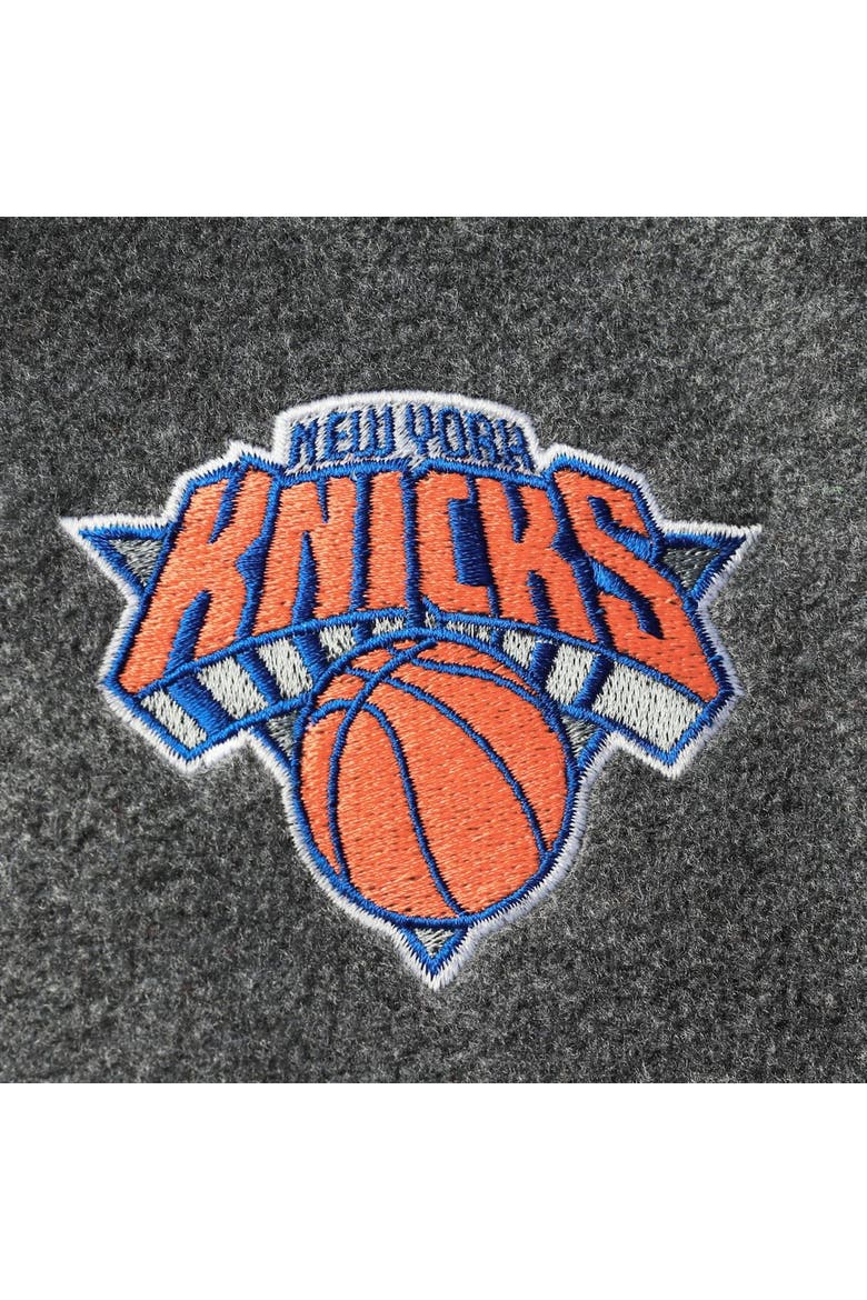 Men's Columbia New York Knicks Heathered Charcoal Flanker Full-Zip Jacket, Alternate, color, Heather Charcoal