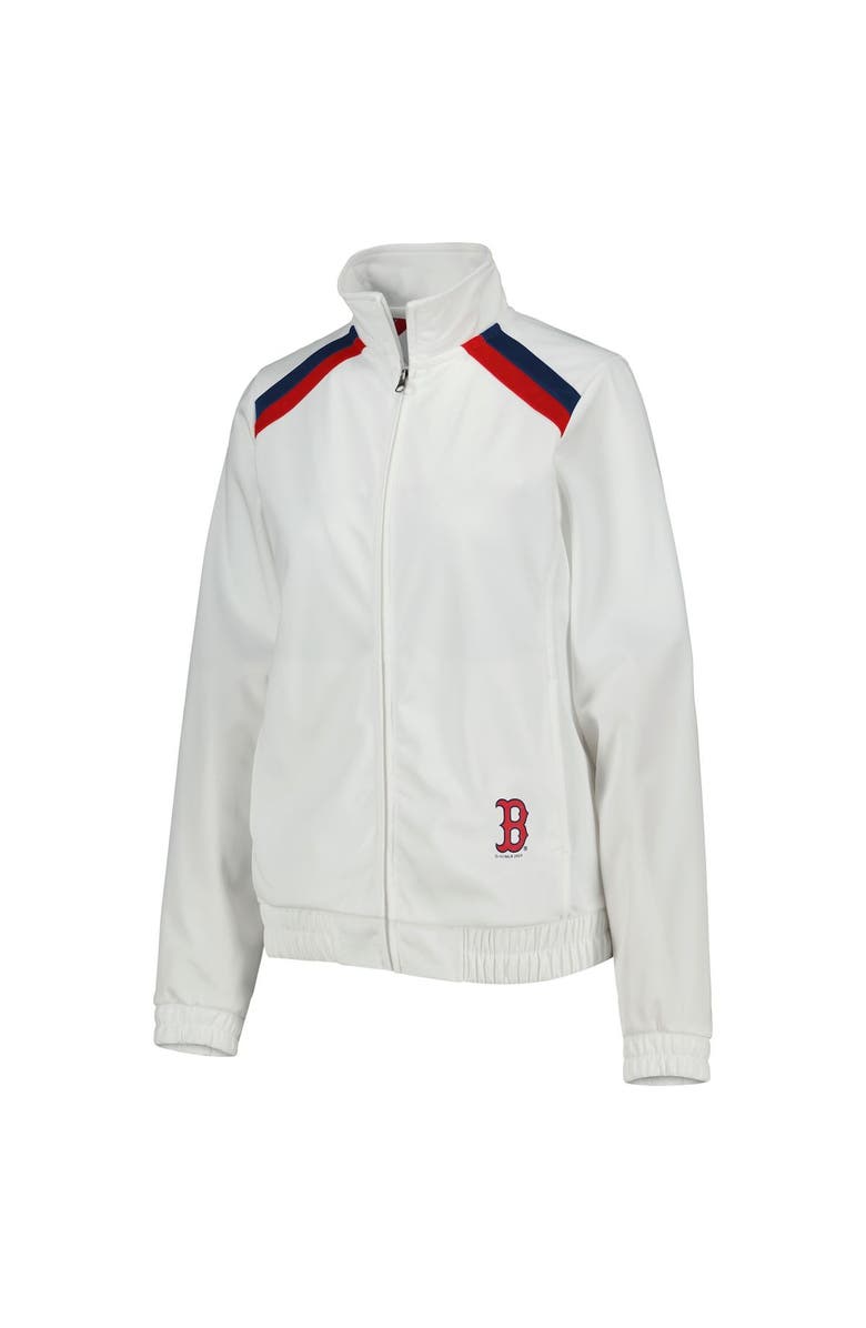 G-III 4HER BY CARL BANKS Women's G-III 4Her by Carl Banks White Boston Red Sox Red Flag Full-Zip Track Jacket, Alternate, color, White