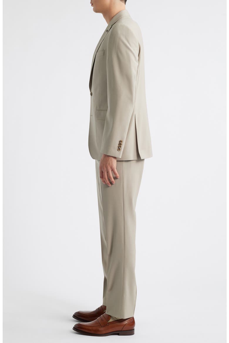 Esprit Solid Stretch Suit, Alternate, color, TAN