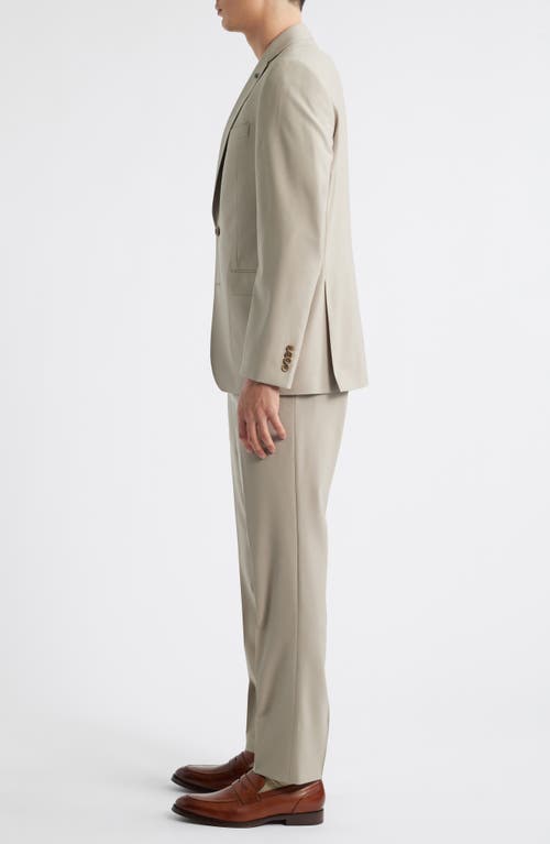 Jack Victor Esprit Solid Stretch Suit In Neutral